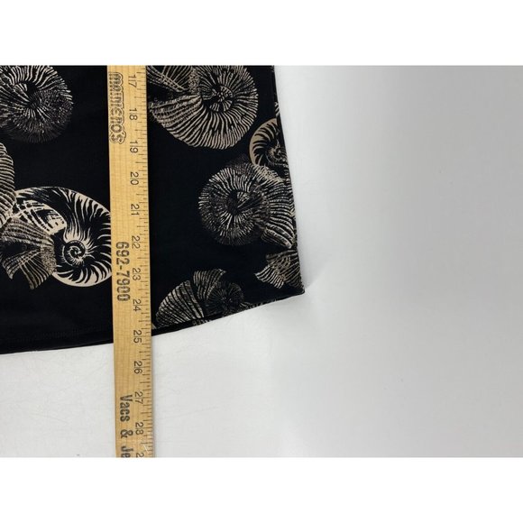 White House Black Market Sleeveless Nautilus Seashell Print Top Blouse Size S - Picture 13 of 14